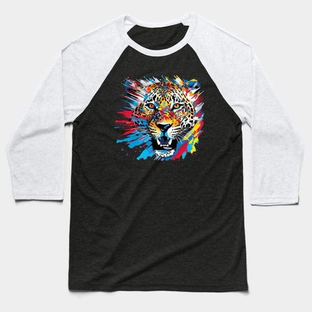 Panther Animal Freedom World Wildlife Wonder Abstract Baseball T-Shirt by Cubebox